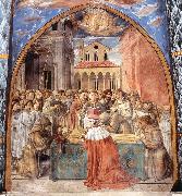 GOZZOLI, Benozzo Scenes from the Life of St Francis (Scene 12, south wall) dfhg painting